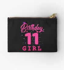 Pink Birthday Girl 11 Studio Pouch