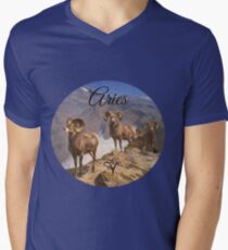 Aries Zodiac Sign Men's V-Neck T-Shirt