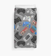 Videospiel-Controller-Hintergrund Gadgets nahtlose Muster Bettbezug