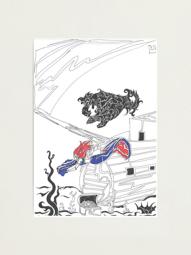 Alternate view of mermaid Photographic Print