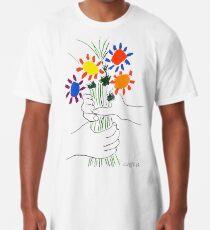 Pablo Picasso Blumenstrauß des Friedens 1958 (Blumenstrauß mit den Händen), T-Shirt, Artwork Longshirt