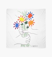 Pablo Picasso Bouquet Of Peace 1958 (Flowers Bouquet With Hands), T Shirt, Artwork Scarf