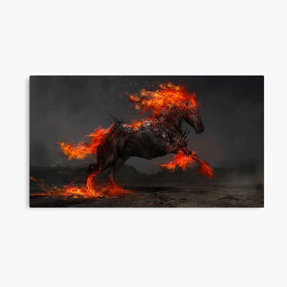 Ruin the Fiery Horse Canvas Print