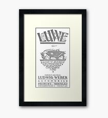 VIntage Car Poster Framed Print