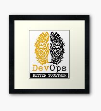 DevOps Better Together Framed Print