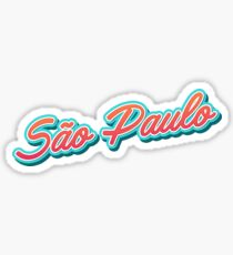Sao Paulo Typography Sticker