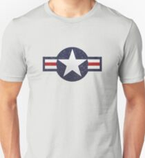 U.S. Military Aviation Star National Roundel Insignia Unisex T-Shirt