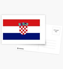 Kroatische Flagge - Zeigen Sie Ihre Liebe zu Kroatien! Postkarten