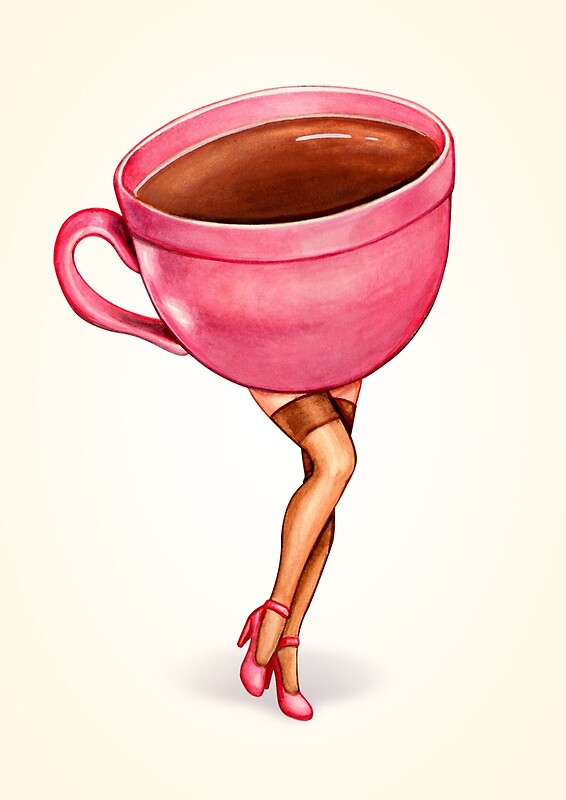 Coffee Pin Up By Kelly Gilleran Redbubble 0554