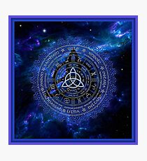 Pagan Calendar Wheel Photographic Print