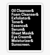 10 Step Korean Skincare Sticker