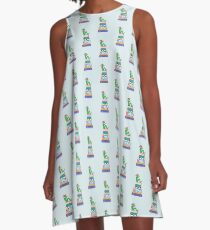 Girl Book Worm Book Nerd A-Line Dress