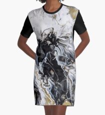 Smoke Graphic T-Shirt Dress