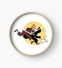 Tintin on the run Clock