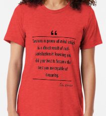 John Wooden famous quote about peace Tri-blend T-Shirt