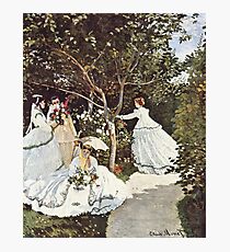 HD. Women in the garden, by Claude Monet. HIGH DEFINITION Photographic Print