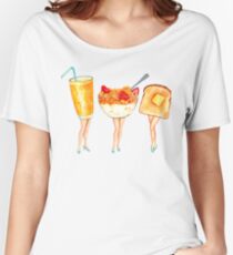 Pin-ups de petit-déjeuner T-shirts coupe relax