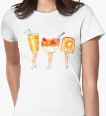 Breakfast Pin-Ups Women's Fitted T-Shirt