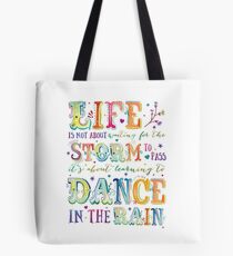 Dance in the Rain Tote Bag