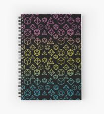 Cuaderno de espiral Dados pansexual