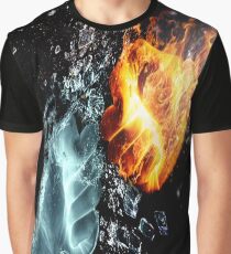 Fire Vs. Ice Graphic T-Shirt