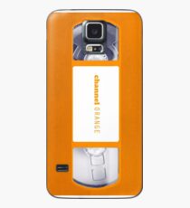 VHS KANAL ORANGE Hülle & Klebefolie für Samsung Galaxy