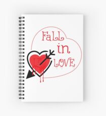 fall in love Spiral Notebook
