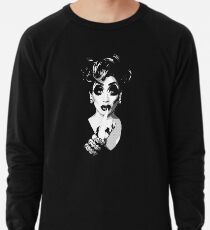 Bianca Del Rio - Schwarz-Weiß-Halbton Leichtes Sweatshirt