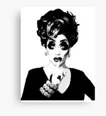 Bianca Del Rio - Schwarz-Weiß-Halbton Leinwanddruck