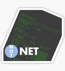 Not Dot Net Sticker
