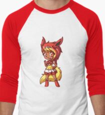 Flareon Magical Girl Chibi Men's Baseball ¾ T-Shirt