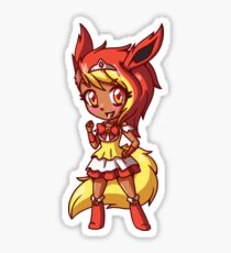 Flareon Magical Girl Chibi Sticker