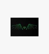Neon Wings - Cool Green Art Board