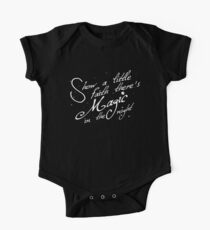 Magic in the night - white text One Piece - Short Sleeve