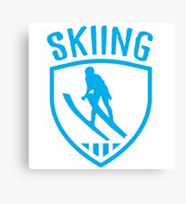 Skiing Canvas Print