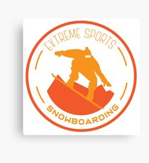 Snowboarding Canvas Print