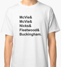 Fleetwood Mac & Band Names Design Classic T-Shirt