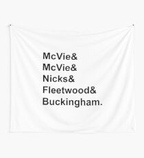 Fleetwood Mac & Band Names Design Wall Tapestry