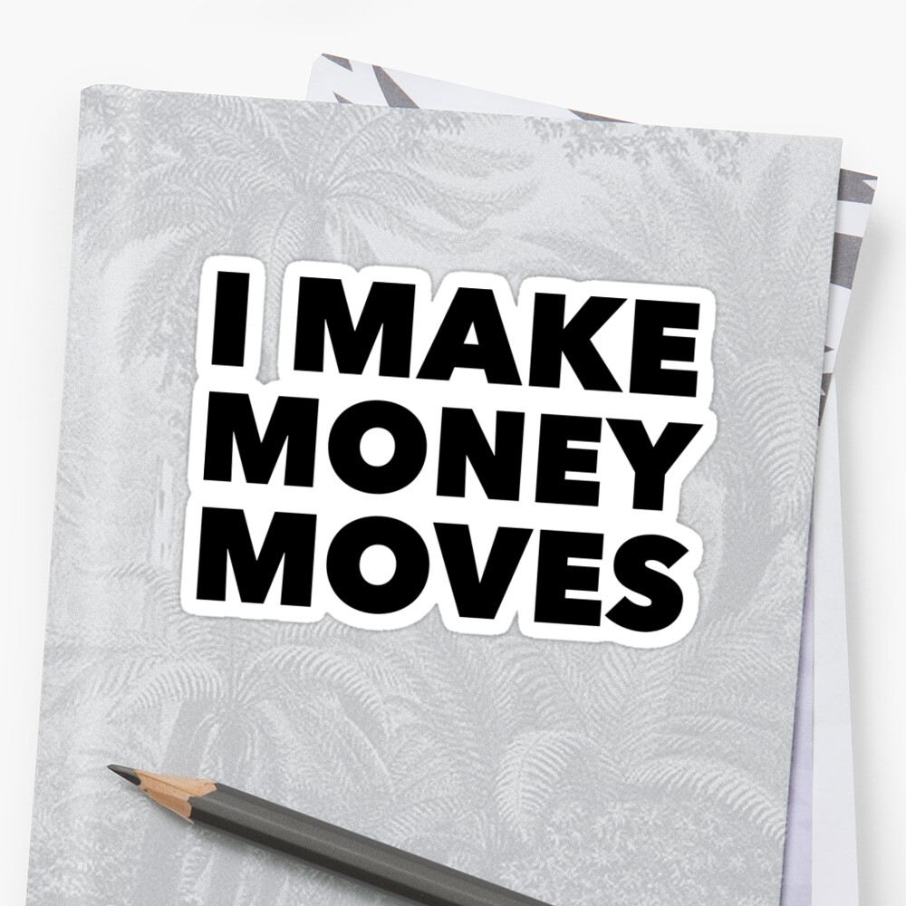 "Money Moves Cardi B" Sticker by rosejessica Redbubble