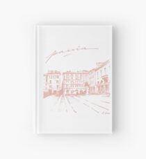 Pavia Italy Sketch in Peach Ink Hardcover Journal
