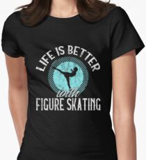 Figure Skating Skater Skaters Gift Women's Fitted T-Shirt