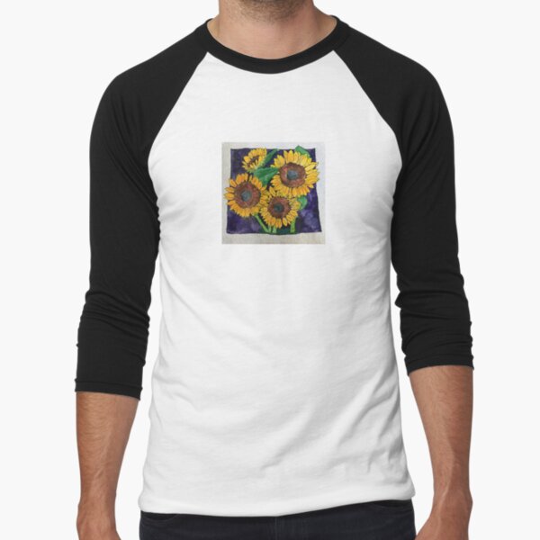 Sunflowers Baseball ¾ Sleeve T-Shirt