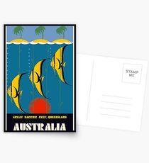 Great Barrier Reef Australia travel advertising Postcards