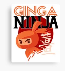 Ginga Ninja Redhead Ninja Funny Red Head Ginger Gift Canvas Print