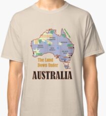 Australia Map + Flag Classic T-Shirt