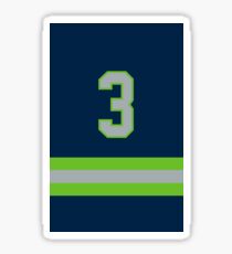Seattle Football - Home Number 3 Sticker
