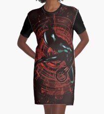 Red Legacy Graphic T-Shirt Dress