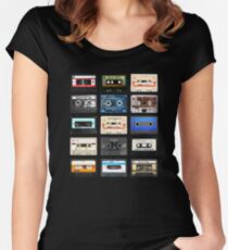 #Musik Tailliertes Rundhals-Shirt