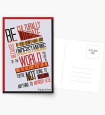 Postales Be Culturally Illiterate - Paula Scher