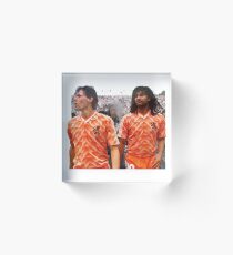 Ruud GULLIT, Van BASTEN Acrylic Block
